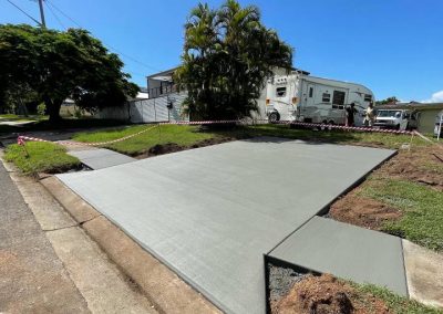 concrete slab installation