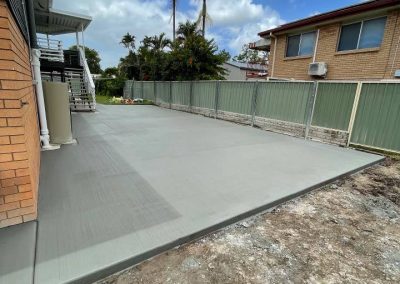 backdoor area concreting