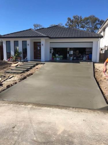 concrete driveway