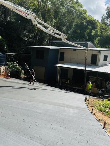 large new driveway going in